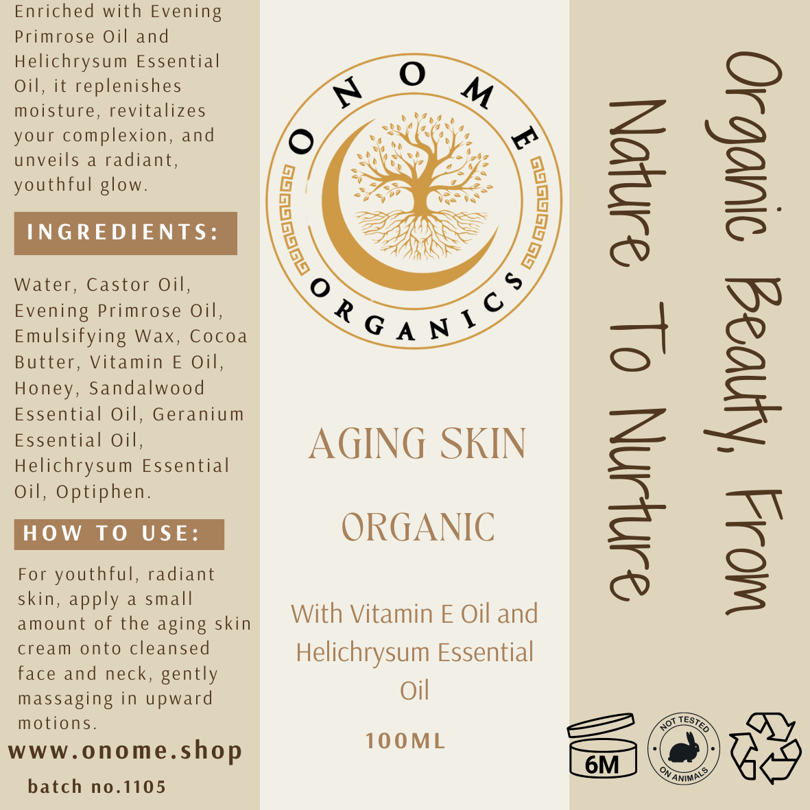 Aging Skin with Vitamin E and Helichrysum